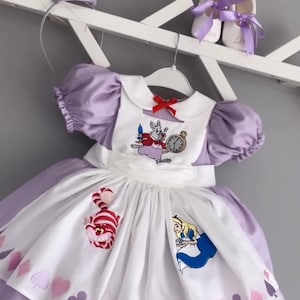 Custom Alice in Wonderland Costume Toddler Alice in Wonderland Dress Girls Alice Tutu Dress Toddler Alice in Wonderland Birthday Alice Party