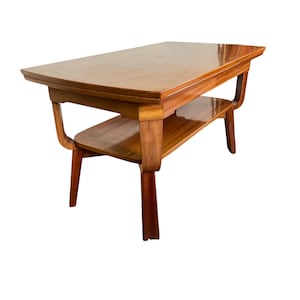 Mid-Century Norwegian Teakwood Expanding Coffee Table by Sola Møbler, 1960s.