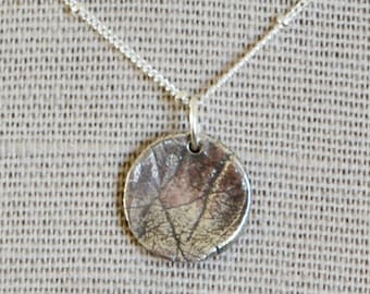 Baby Palm Print - Fingerprint Jewelry - Hospice Keepsake Necklace