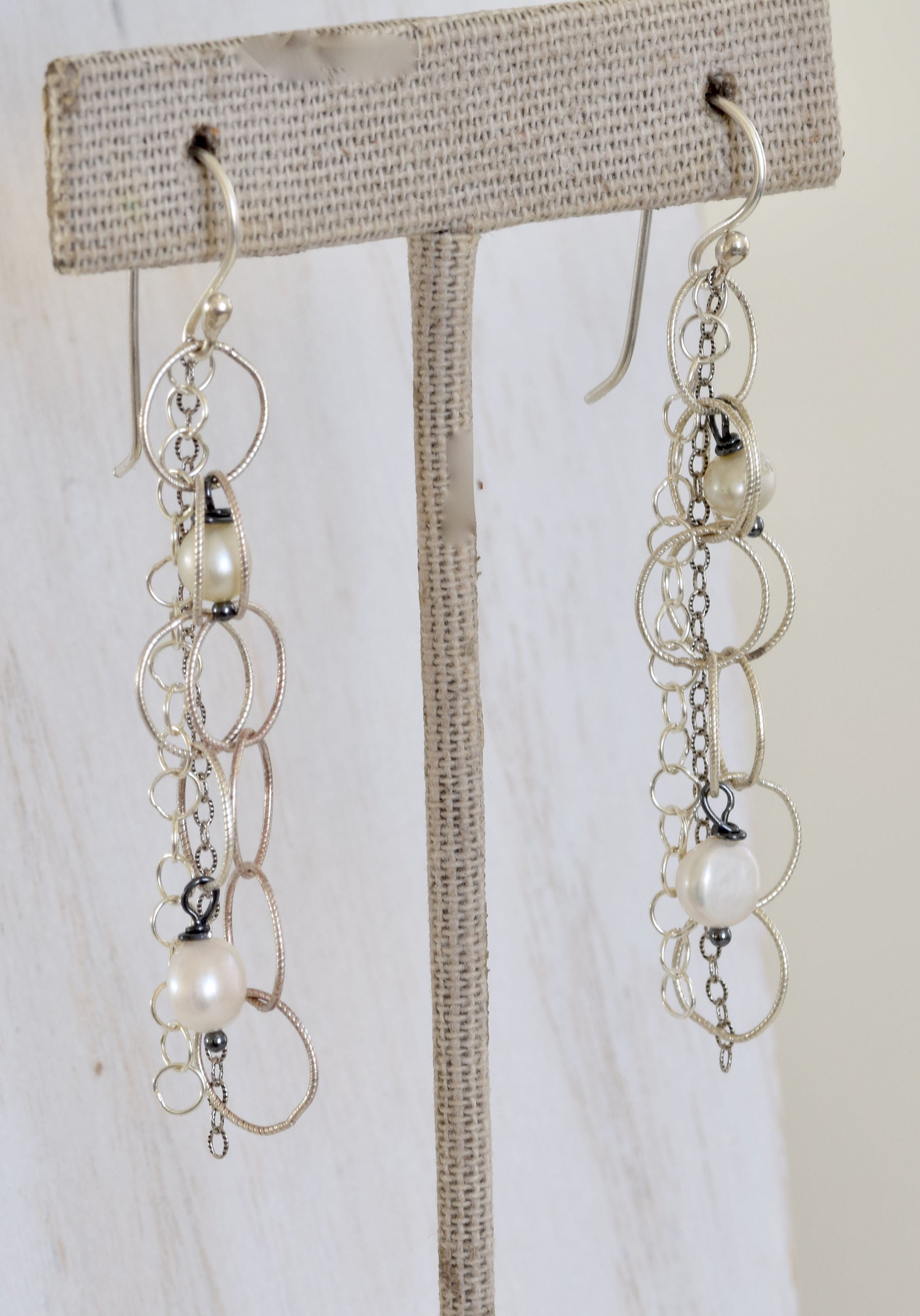 Silver Chain And Earring Set Any Chain Will Do Earrings - chain earring - silver chain earring