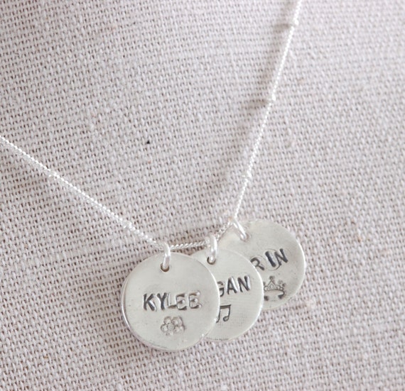3 Sisters Custom Name Charm Necklace, Gift for Sister, New Sister-In-Law Gift, Best Friend Necklace