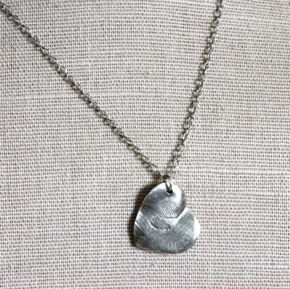 Fingerprint Jewelry - Mommy and Me, Milestone Jewelry Gift, Sentimental Necklace, Meaningful Jewelry, Custom Pendant