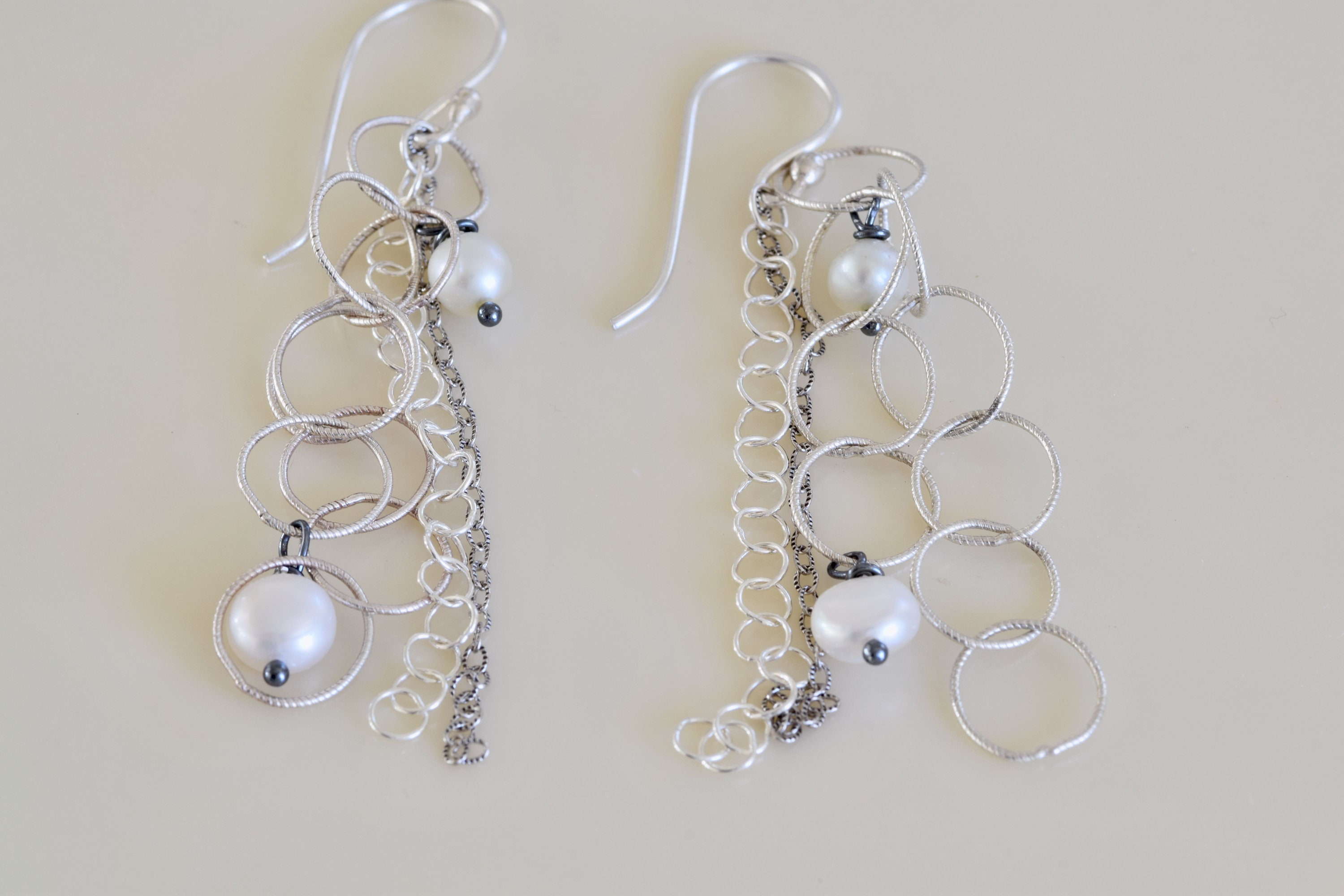 Silver Chain And Earring Set Any Chain Will Do Earrings - chain earring - silver chain earring