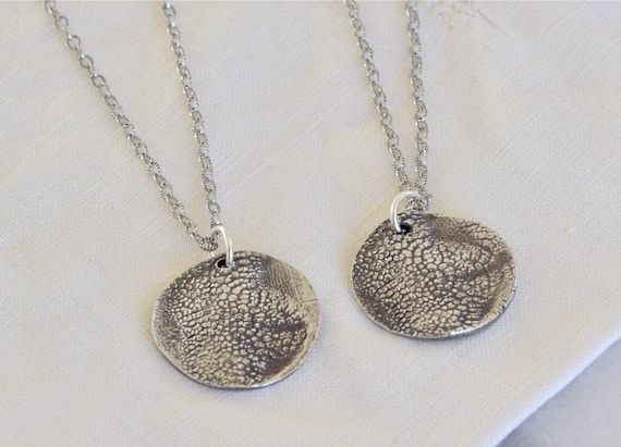 Pet Memorial Gift - Dog Nose Fine Silver Necklace - Dog nose heart necklace - round dog nose charm necklace - pet gift - dog lover gift