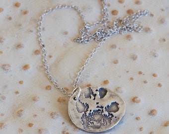 Pet Memorial Necklace - Paw Print Necklace - Custom made Jewelry- Memory Necklace