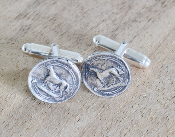 Horse Cufflink - Groom Gift - Cowboy Gift - Western themed gift - dad gift - brother gift - groomsmen gift - Cufflink gift