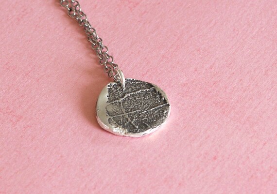 Custom Fingerprint Jewelry, Child Fingerprint for Grandma, Gift for Parent, Memorial Jewelry