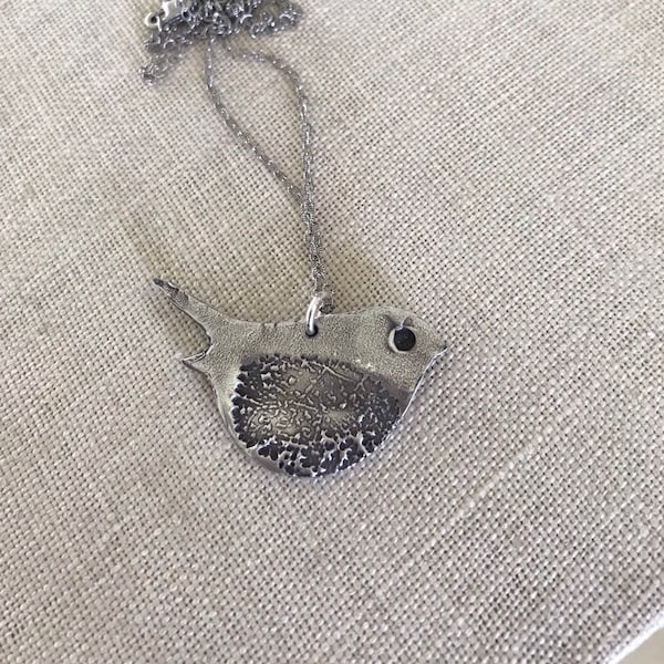 Mom Gift - Fingerprint Jewelry - Gift for Mom - Personalized Jewelry - Fingerprint Birdy Necklace - Fingerprint Jewelry - Memorial Necklace