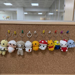 Amigurumi Crochet Keychain, Animals Keychain, Amigurumi Mini Animal 1 Pieces, Handmade Keychain, Baby Shower Gift, Crochet Cute Keychain