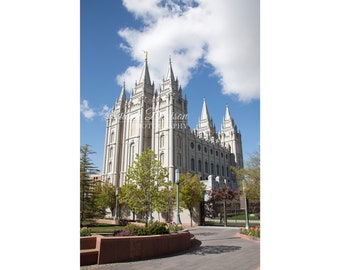 Salt Lake City Utah Temple Photograph | LDS Latter Day Saint Wall Art Digital Download