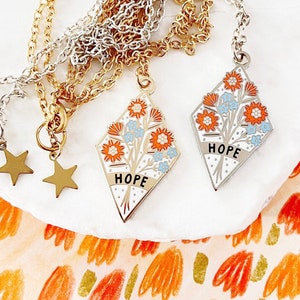 Collar de esperanza, regalo de aliento, regalo de ánimo, fuerza, recuerdo de bienestar, regalo de tiempos difíciles, positividad reflexiva, eres fuerte,
