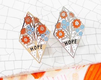 Hope Enamel Pin Badge, Hopeful Gift