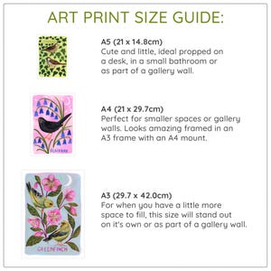 British Birds Art Print Set - Choose from 18 Designs, Hand Painted Botanical, Gallery Wall, Set of 2 3 4 or 5 Prints, Bird Watching Gift immagine 4