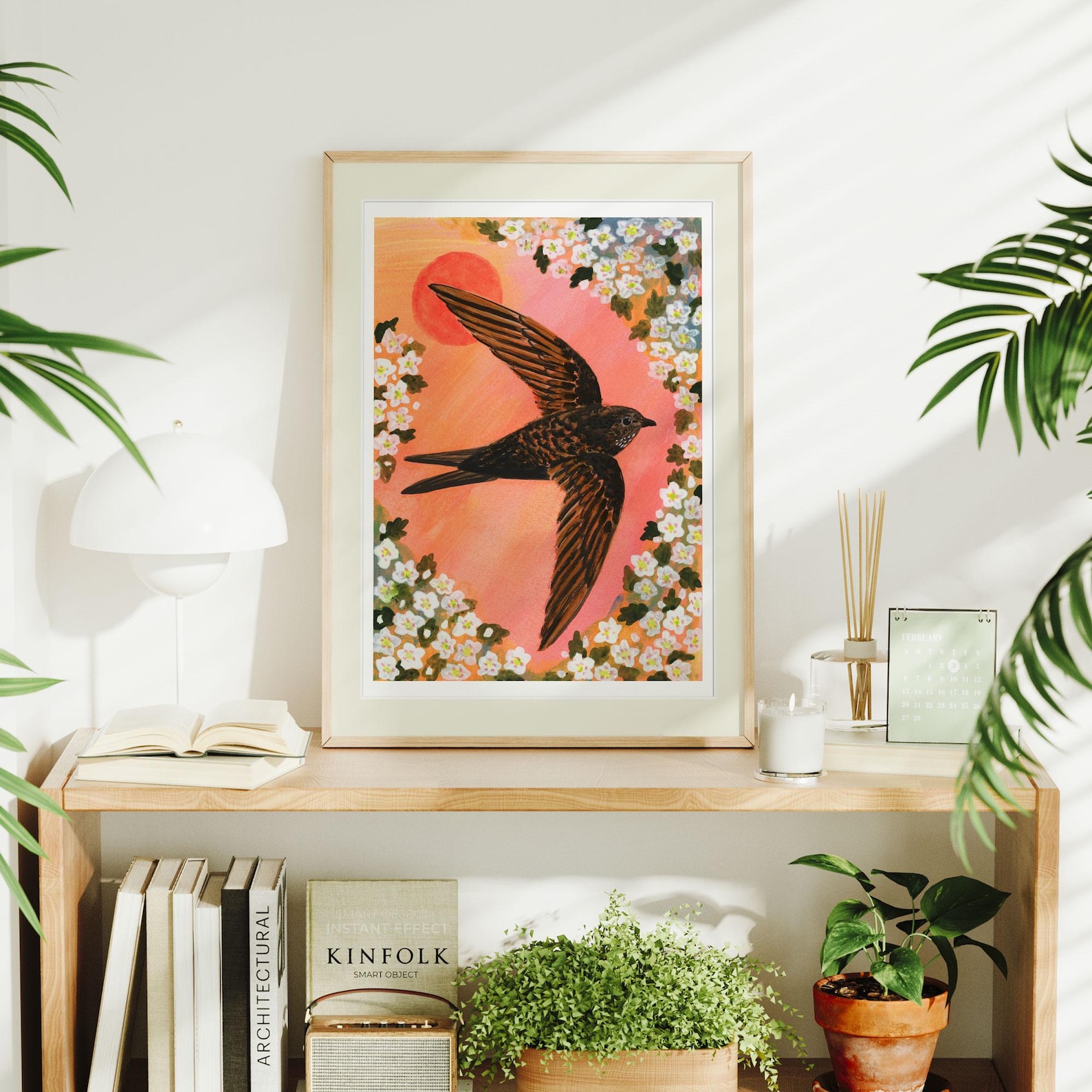Swift Bird Art Print: Wildlife Wall Art, Nature Lover Gift - A3 - Medium