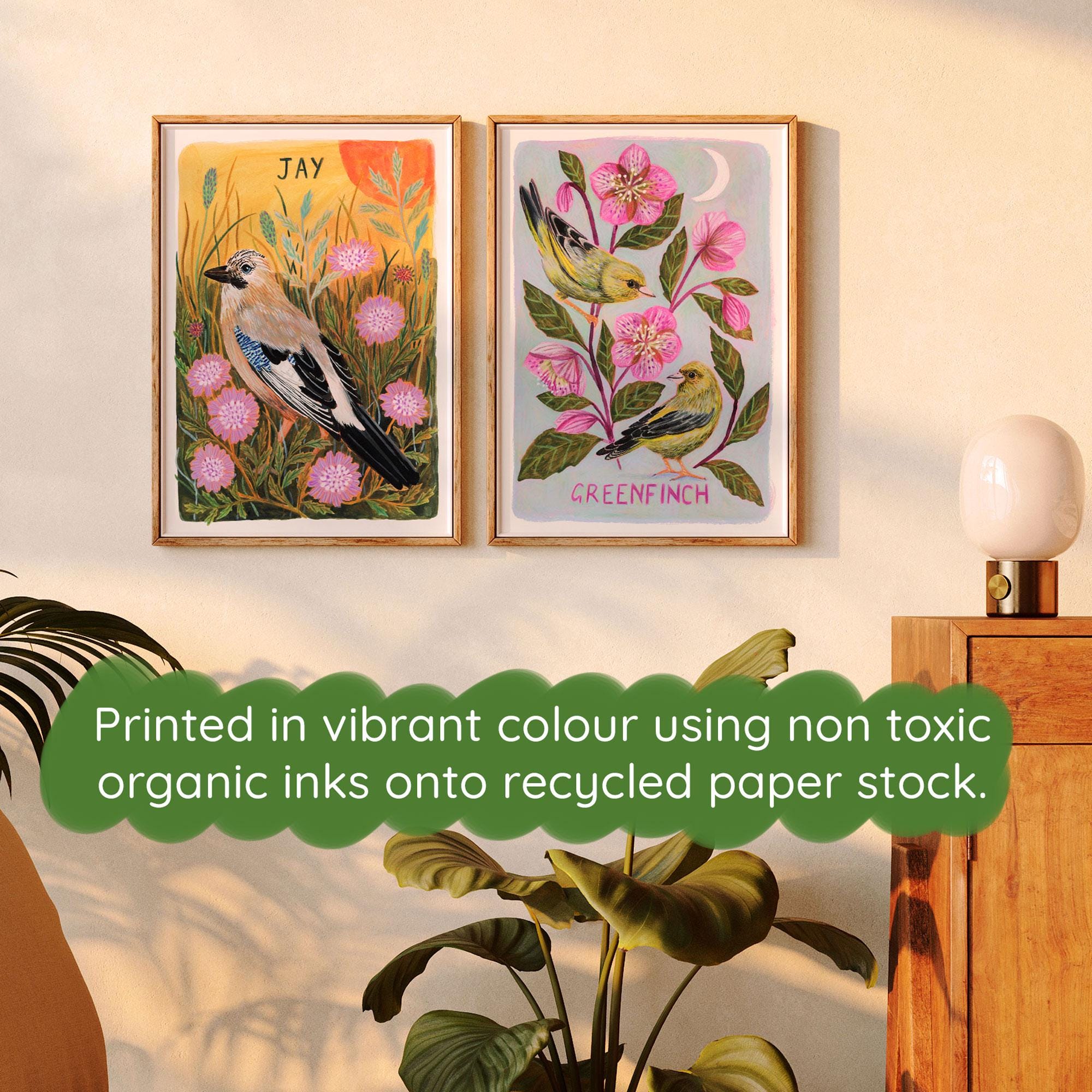 British Birds Art Print Set - Choose From 18 Designs, Hand Painted ...