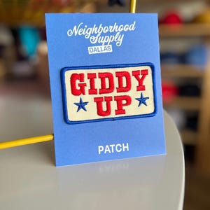 Giddy Up Embroidered Patch