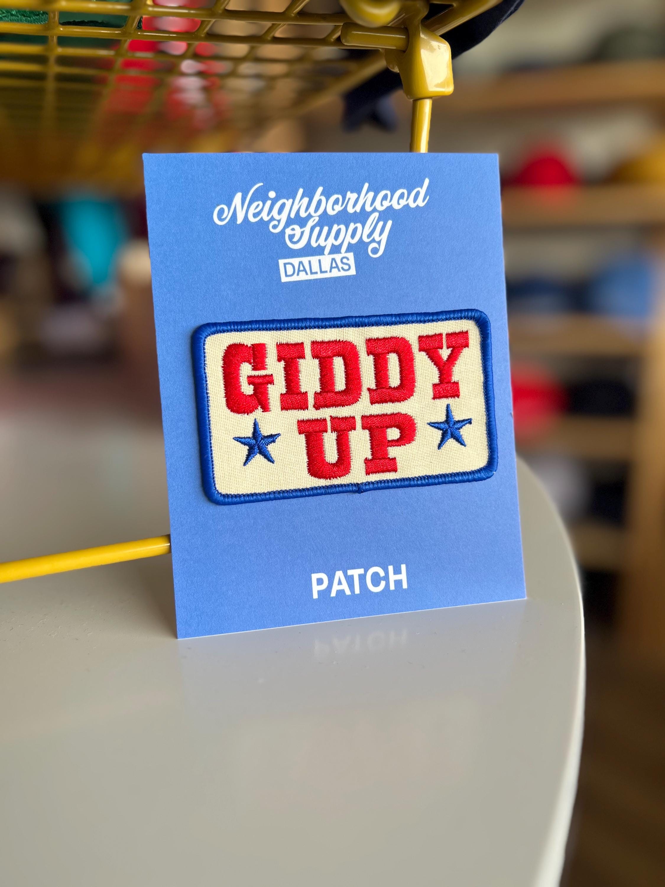 Giddy Up Embroidered Patch