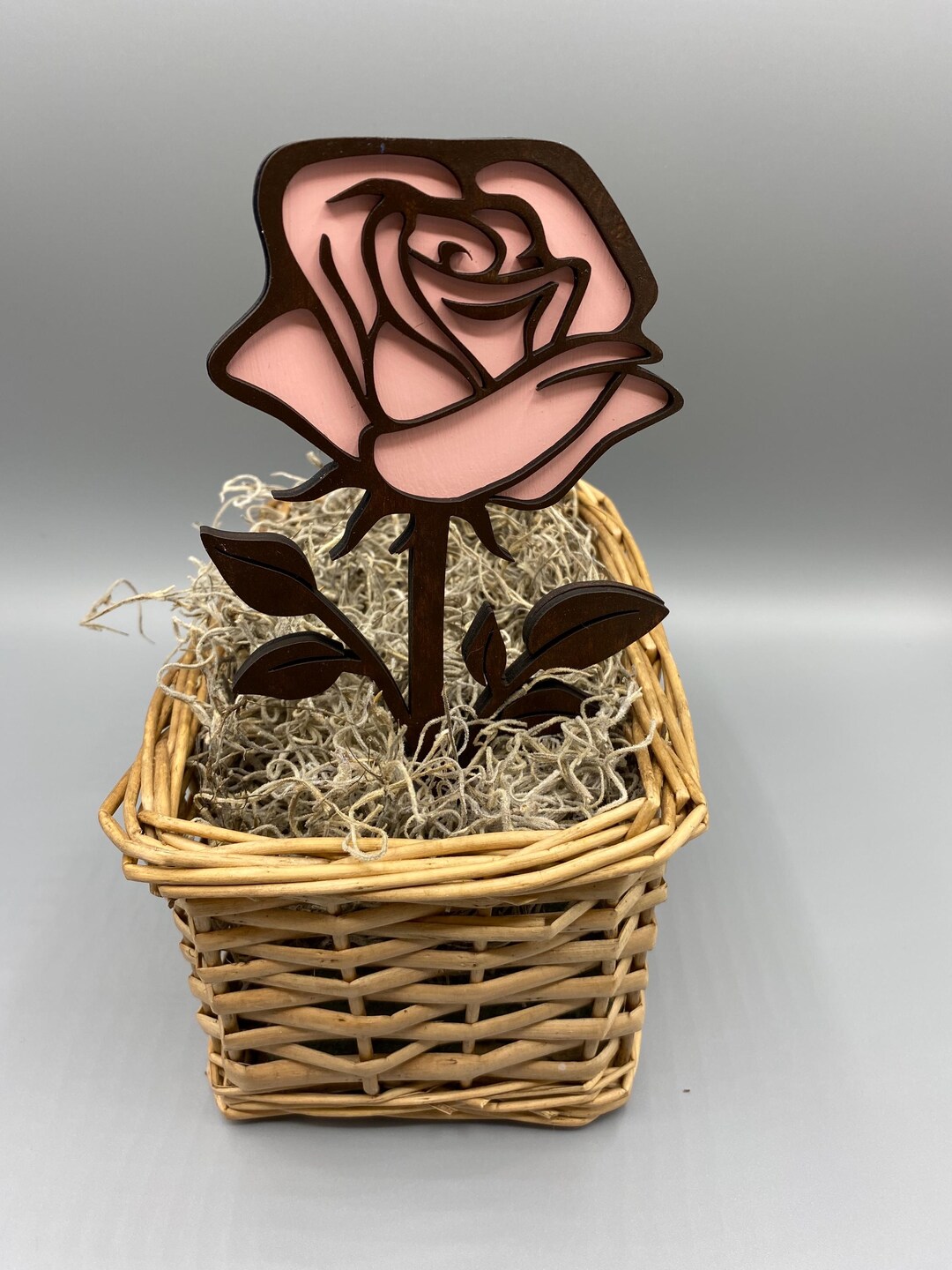 Rose, Wood Roses, Pink Laser Cut Roses, Laser Cut Wood Roses for ...