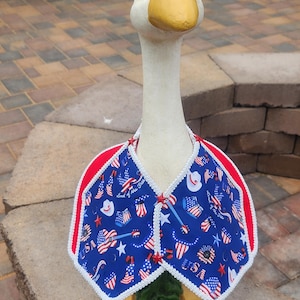 Fourth of July/ Patriotic porch goose  outfit