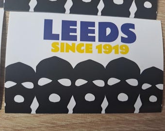 Leeds United Since 1919 Stickers x25 unofficial stickers. LUFC- Easy Peel. Football gift Ideas. Crafts.