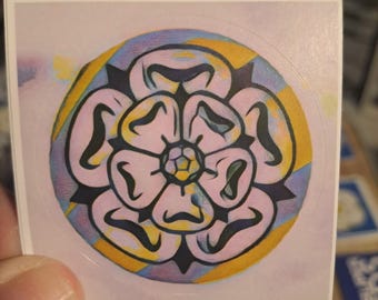 Yorkshire Rose Stickers   X25. Football gift Ideas. Crafts.
