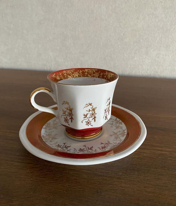 Vintage Zajecar Porcelain Cup: Yugoslavia Collectible With Gold