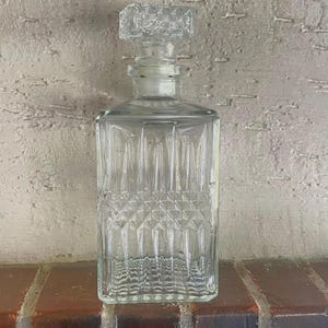 Vintage Art Deco Glas Karaffe Dekanter