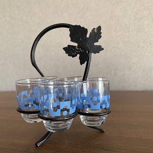Vintage shot glasses set 70s