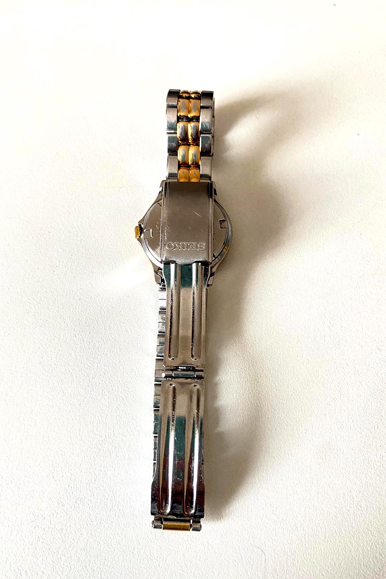 Vintage Seiko SQ50 Two-tone Watch – Gold Silver Stainless Steel 