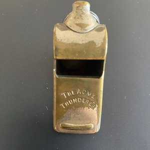 Antique ACME Thunderer Whistle Made in England, Traffic Police Whistle Is 100+ Years Old