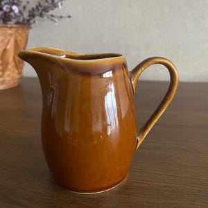 Vintage Keramik Milchkännchen 100 ml ,hitzebeständige Kanne aus Ton aus den 60er Jahren