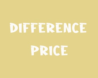 Peut inclure: Texte blanc sur fond jaune : « DIFFERENCE PRICE ».