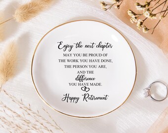 Funny Retirement Gift For Women – Jewelry Tray With Weekly Schedule, Ring Dish For Mom, Grandma, Teacher