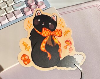 Pegatina de vinilo de Autumn Kitty