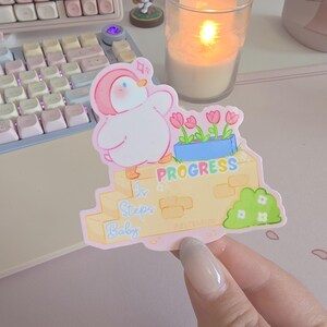 Sticker en vinyle Les étapes de bébé, c'est le progrès