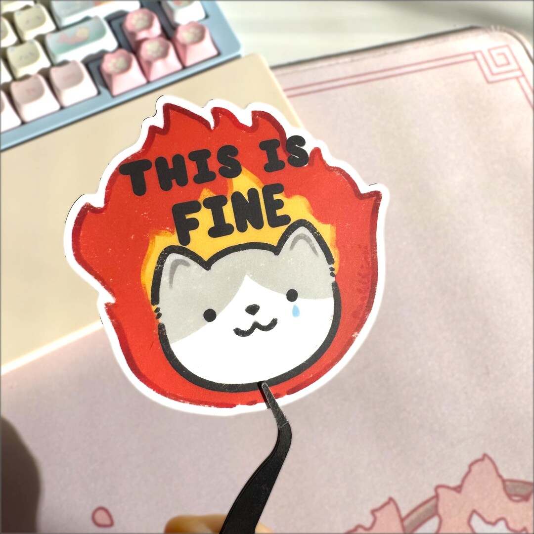 This is Fine Vinyl Sticker - Etsy