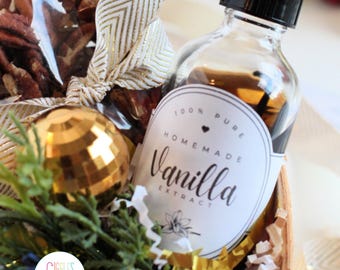 Homemade Vanilla Extract Labels PDF Instant Download
