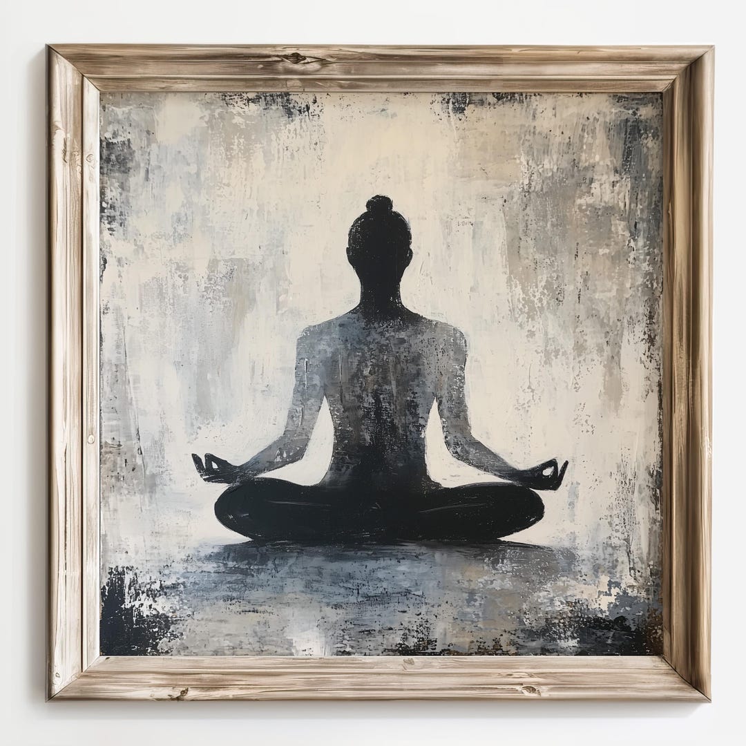 Meditation Wall Art Mindfulness Art Yoga Decor Spiritual Wall Art ...