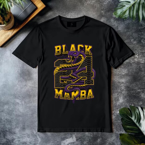 Kobe Bryant Black Mamba Graphic T-shirt – NBA Legend Tee - Etsy
