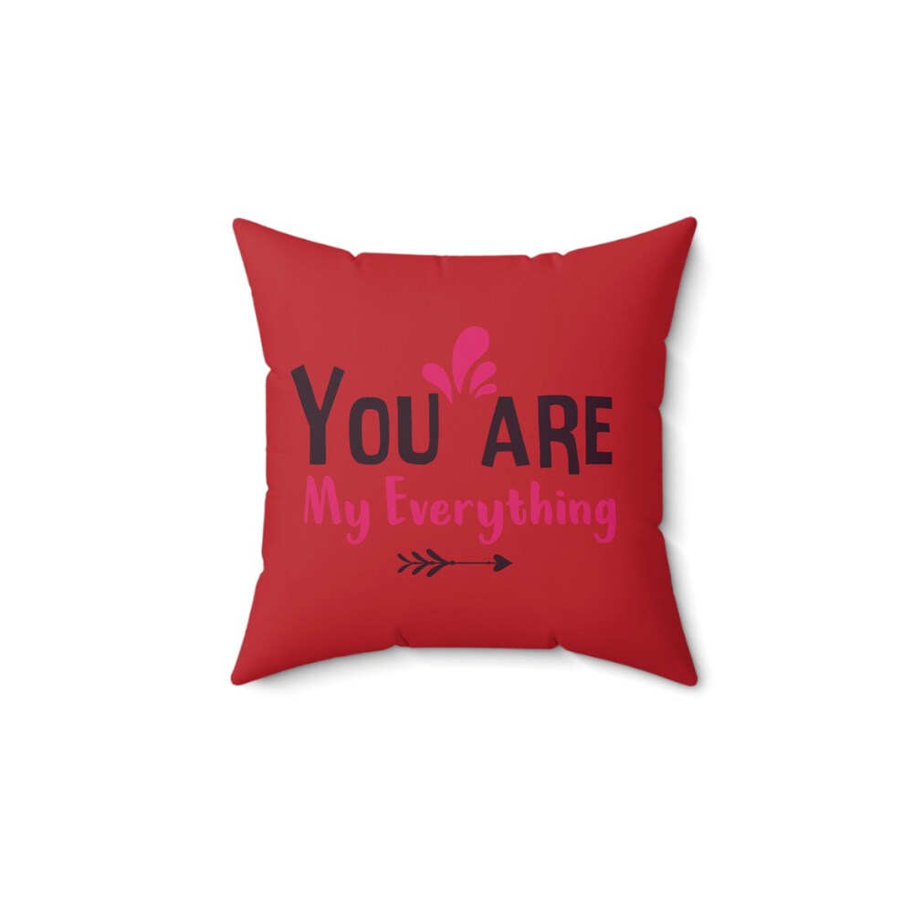 Decorative Pillow Heartwarming Love Spun Polyester Square Pillow - Valentine'S Day Gift Idea For Her, Him, Husband, Wife, Boyfriend, Girlfriend, Perfect Love Pillow Gifts For Day Prowallart