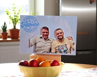Personalized Father's Day Photo Magnet Custom Gift for Dad | Fridge Magnet with Your Photo | Best Dad Gift Idea