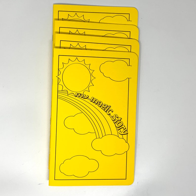 Write Your Own Storybook / Small Notebook / Kids Fun Book / Party Favor Yellow