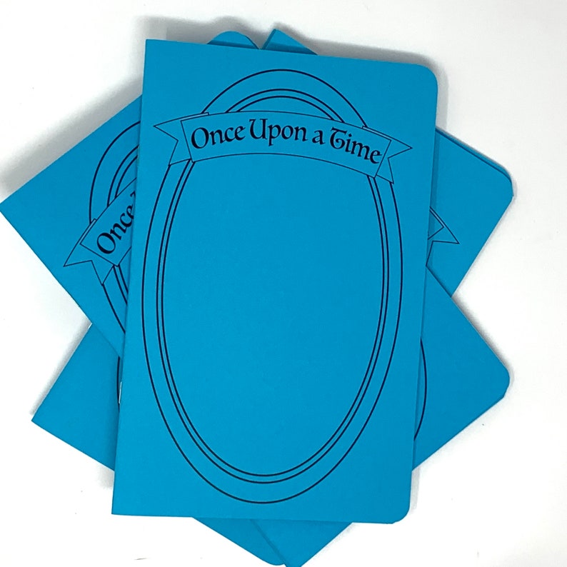 Write Your Own Storybook / Small Notebook / Kids Fun Book / Party Favor Blue