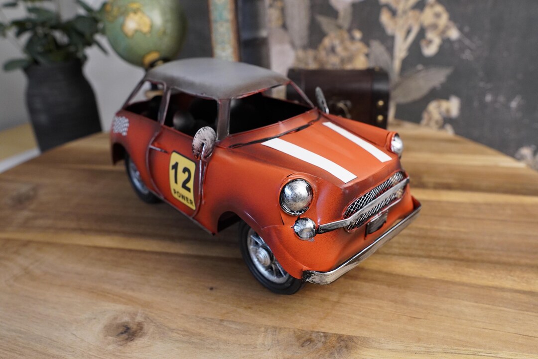 Mini Cooper Vintage-style Handmade Metal Model Metal Model Toy for Home ...