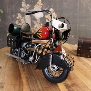 Harley Davidson Handmade Collectable Metal Model Vintage-style Toy for Bike Lovers Metal Model US-based Seller