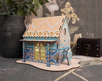 3D Diamond Painting House Kit: Mandala Home Decor DIY Craft