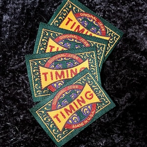 Timing Original Jean Label Tags / Patches - Large Box