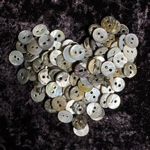 200 Petite Size 2-Hole Mother of Pearl Vintage Buttons