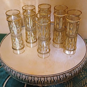 Set of 6 traditional Moroccan tea glasses, for an authentic experience, Gifts for mothers.