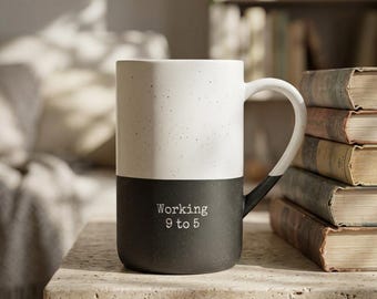 Working 9 to 5 Mug | Speckled Ceramic 13oz